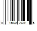 Barcode Image for UPC code 015800000815