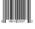 Barcode Image for UPC code 015810000072