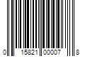 Barcode Image for UPC code 015821000078