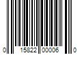 Barcode Image for UPC code 015822000060