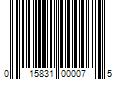 Barcode Image for UPC code 015831000075