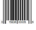 Barcode Image for UPC code 015836000056