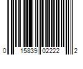 Barcode Image for UPC code 015839022222