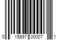 Barcode Image for UPC code 015897000071