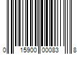 Barcode Image for UPC code 015900000838