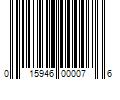 Barcode Image for UPC code 015946000076