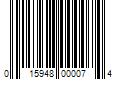 Barcode Image for UPC code 015948000074