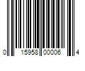 Barcode Image for UPC code 015958000064