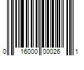 Barcode Image for UPC code 016000000261