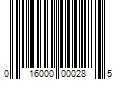 Barcode Image for UPC code 016000000285