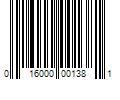 Barcode Image for UPC code 016000001381