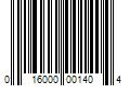 Barcode Image for UPC code 016000001404