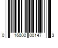 Barcode Image for UPC code 016000001473