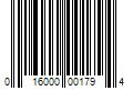 Barcode Image for UPC code 016000001794