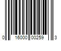 Barcode Image for UPC code 016000002593