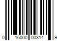 Barcode Image for UPC code 016000003149