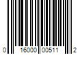 Barcode Image for UPC code 016000005112