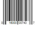 Barcode Image for UPC code 016000007437