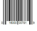 Barcode Image for UPC code 016000007819