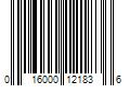 Barcode Image for UPC code 016000121836