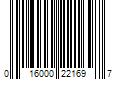 Barcode Image for UPC code 016000221697