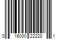 Barcode Image for UPC code 016000222281