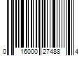 Barcode Image for UPC code 016000274884