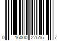 Barcode Image for UPC code 016000275157