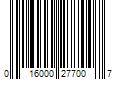 Barcode Image for UPC code 016000277007