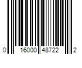 Barcode Image for UPC code 016000487222