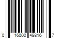 Barcode Image for UPC code 016000498167