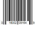 Barcode Image for UPC code 016002091649