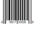 Barcode Image for UPC code 016017000056