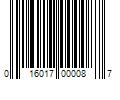 Barcode Image for UPC code 016017000087