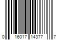 Barcode Image for UPC code 016017143777