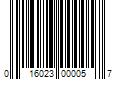 Barcode Image for UPC code 016023000057