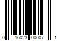 Barcode Image for UPC code 016023000071