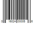 Barcode Image for UPC code 016024000056