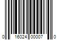 Barcode Image for UPC code 016024000070