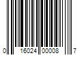 Barcode Image for UPC code 016024000087