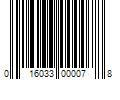 Barcode Image for UPC code 016033000078