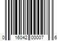 Barcode Image for UPC code 016042000076