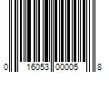 Barcode Image for UPC code 016053000058