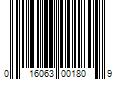 Barcode Image for UPC code 016063001809