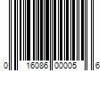 Barcode Image for UPC code 016086000056