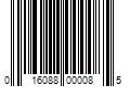 Barcode Image for UPC code 016088000085