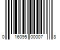 Barcode Image for UPC code 016095000078