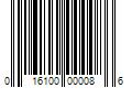 Barcode Image for UPC code 016100000086