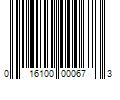 Barcode Image for UPC code 016100000673