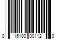 Barcode Image for UPC code 016100001120